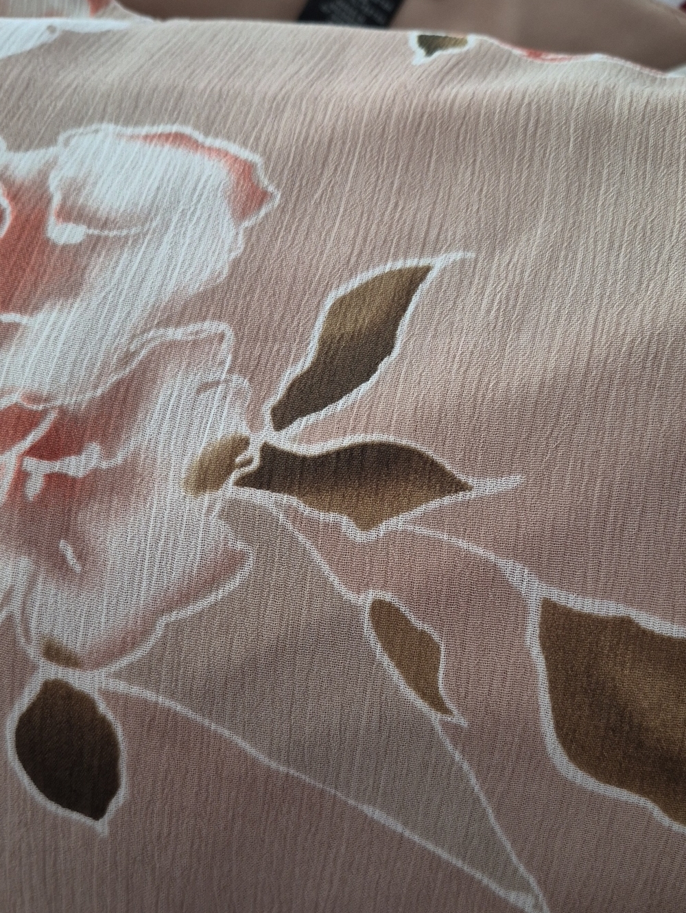 💐Gorgeous NWT Believe Beige Floral Design Formal Dress Sz 12 - Picture 5 of 8